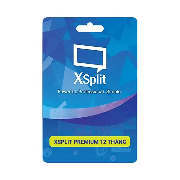 Bản Quyền Phần Mềm Stream XSplit Premium 1 Năm